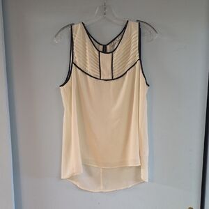 Elegant Cream Sleeveless Top